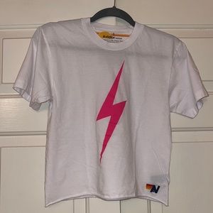aviator nation lightning bolt t-shirt size S